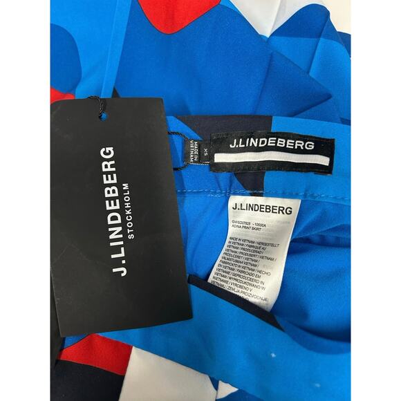 J. Lindeberg Womens Pleated Adina Print Golf Skirt Brilliant Blue Size XS NWT - Picture 7 of 13